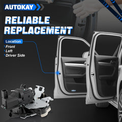 AUTOKAY Ford F-250/F-350 Super Duty 2017-2021 front left door lock actuator, durable replacement.
