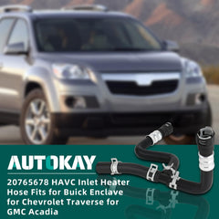AUTOKAY GMC Acadia havc inlet heater hose ready for replacement