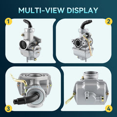 AUTOKAY PZ20 carburetor with fuel line for clean fuel delivery.
