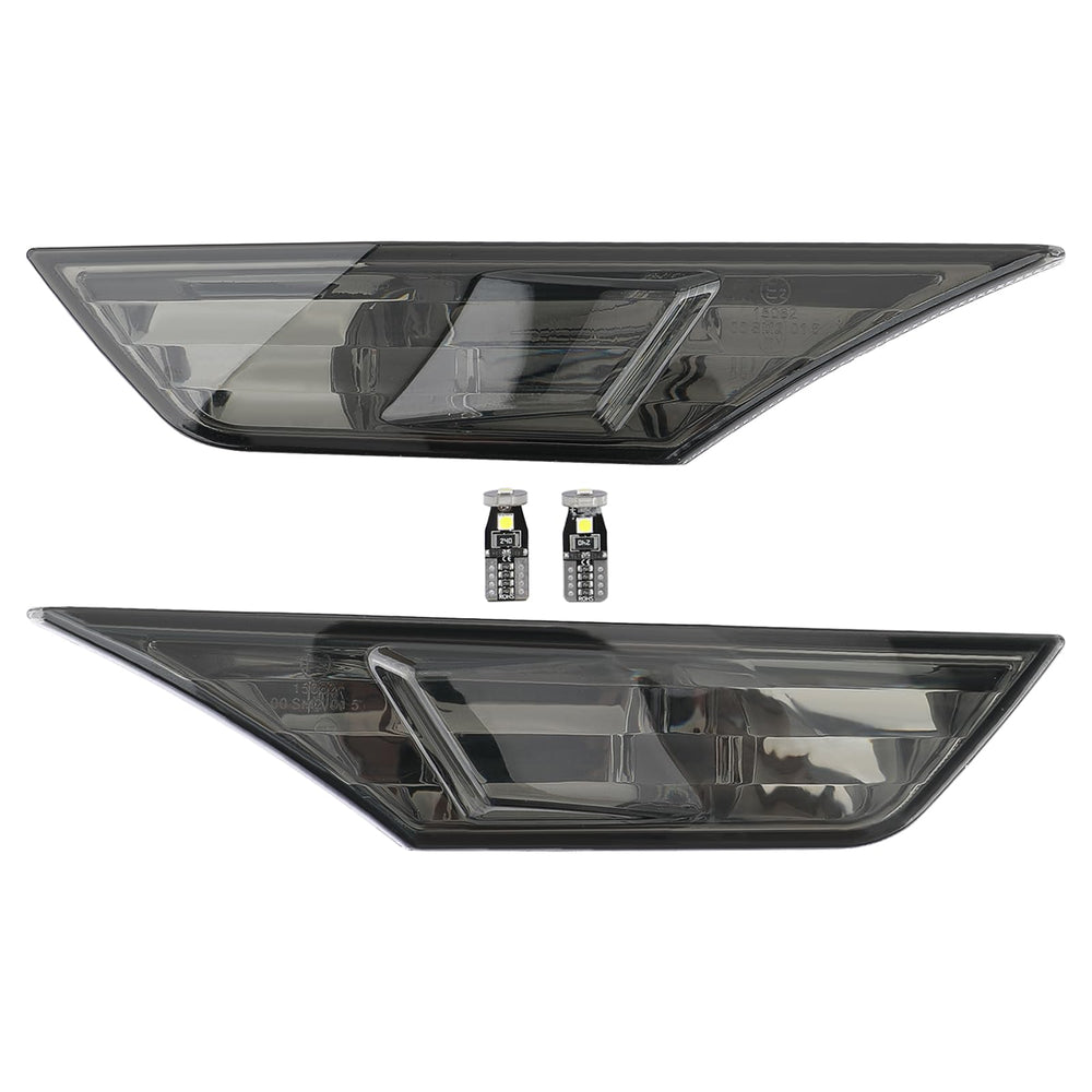 AUTOKAY side marker light for Honda Civic 2016-2021, smoke lens, bright front view.