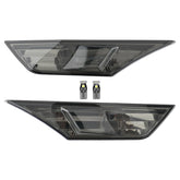 AUTOKAY side marker light for Honda Civic 2016-2021, smoke lens, bright front view.