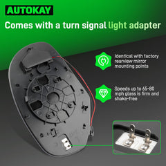 AUTOKAY turn signal cable and converter simplify wiring and mounting.