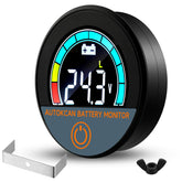 Autokcan Battery Monitor LCD voltage display for quick status checks.
