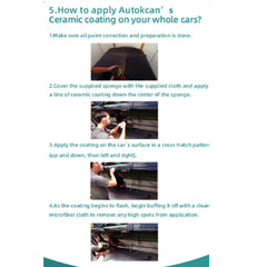 Autokcan graphene coating protecting headlights and wheels for easier cleaning