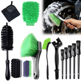 Autokcan tire large brush for fast motorcycle tire cleaning.