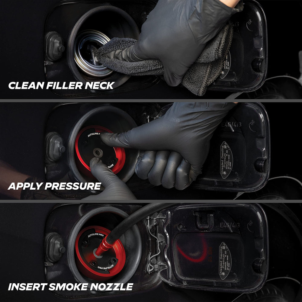 AutoLine Pro bypass cylinder included for uninterrupted testing around the fuel flap