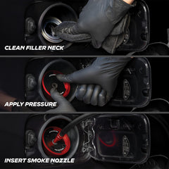 AutoLine Pro bypass cylinder included for uninterrupted testing around the fuel flap