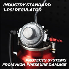 AutoLine Pro heavy-duty construction withstands repeated use during professional leak diagnostics.
