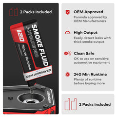 AutoLine Pro HyperSmoke built-in air compressor for on-site testing