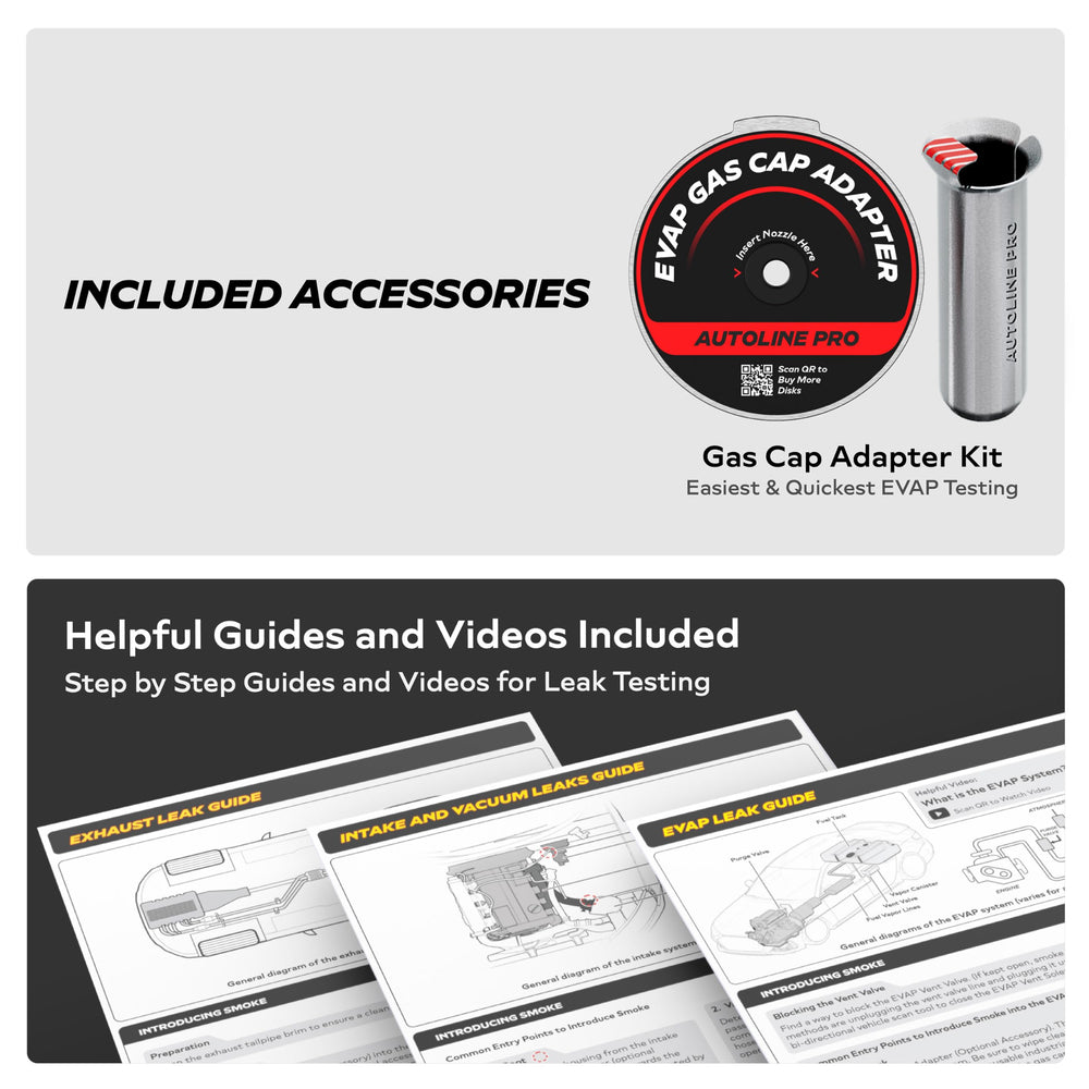 AutoLine Pro HyperSmoke nozzle and hose for precise leaks