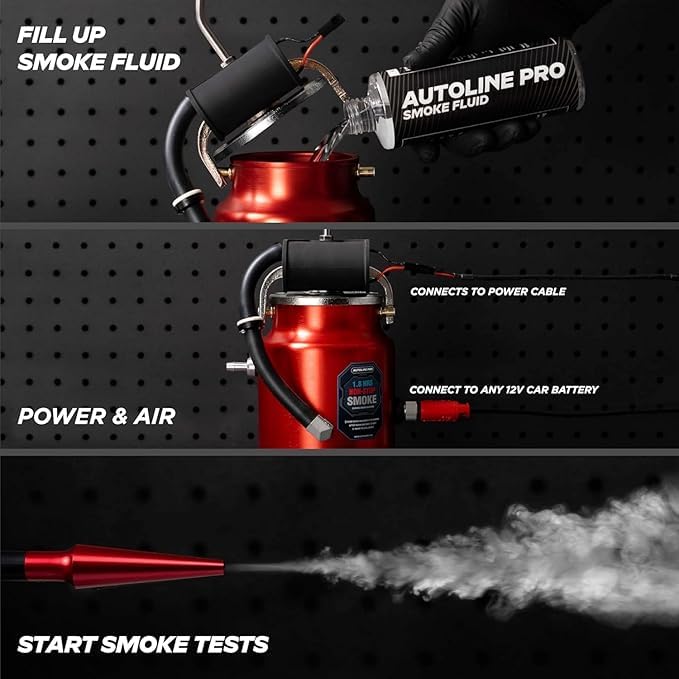 AutoLine Pro precision smoke diagnostics nozzle for versatile hose connections