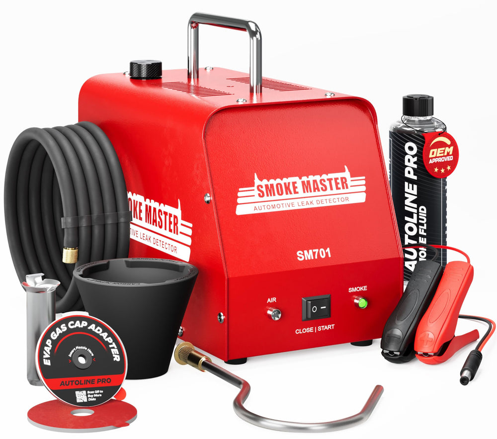 AutoLine Pro SM701 with built-in air compressor enables quick on-site leak testing