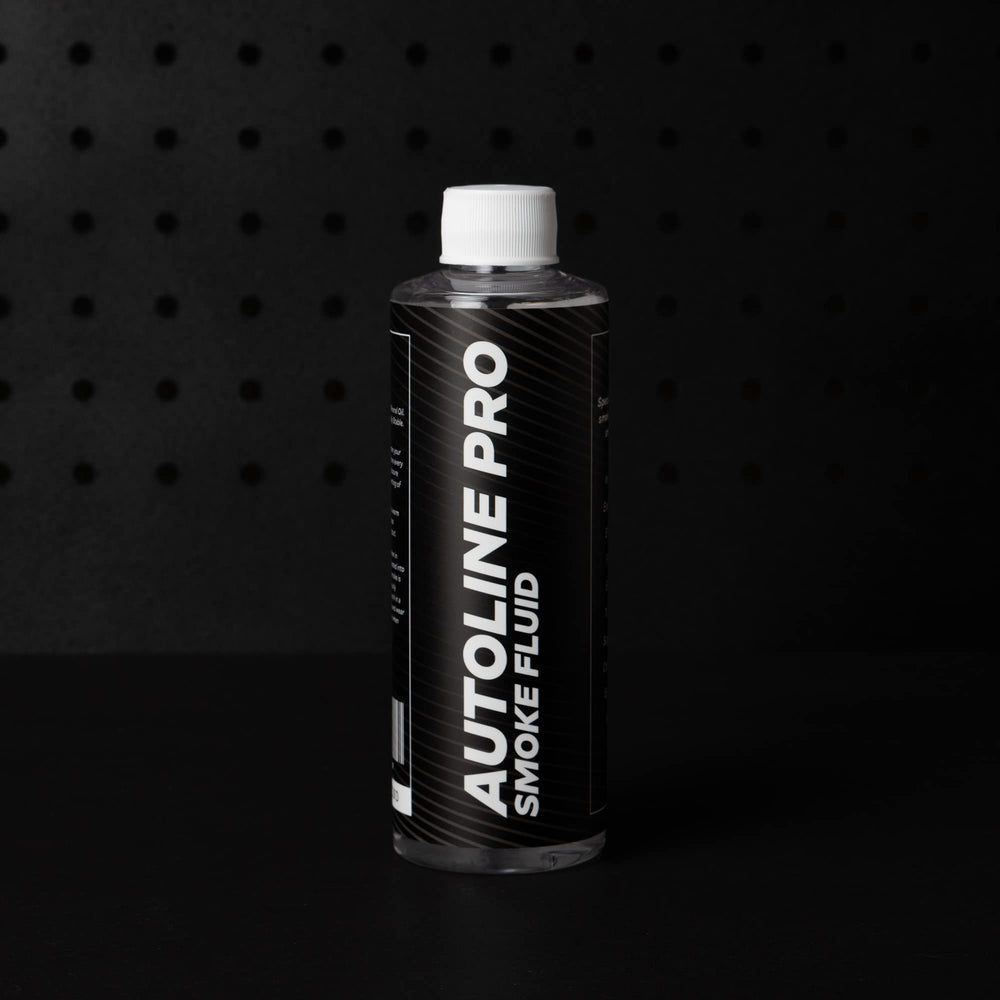 AutoLine Pro smoke fluid supports safe diagnostics near catalytic converters.