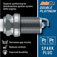 Autolite APP3923 center electrode close-up emphasizing fast, efficient combustion.