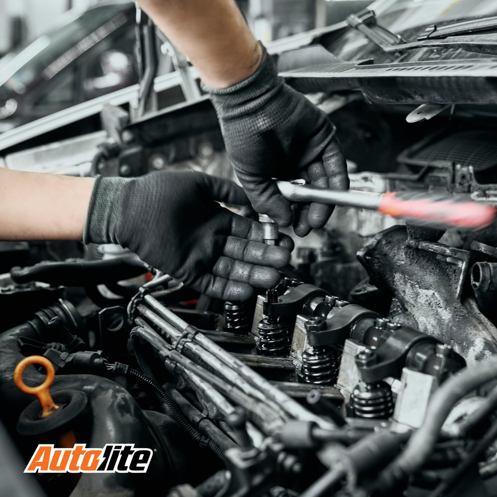 Autolite APP3923 side electrode design showing maintained gap for durability.
