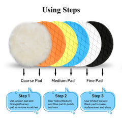 Autolock open cell foam texture improves airflow and cooling during polishing.