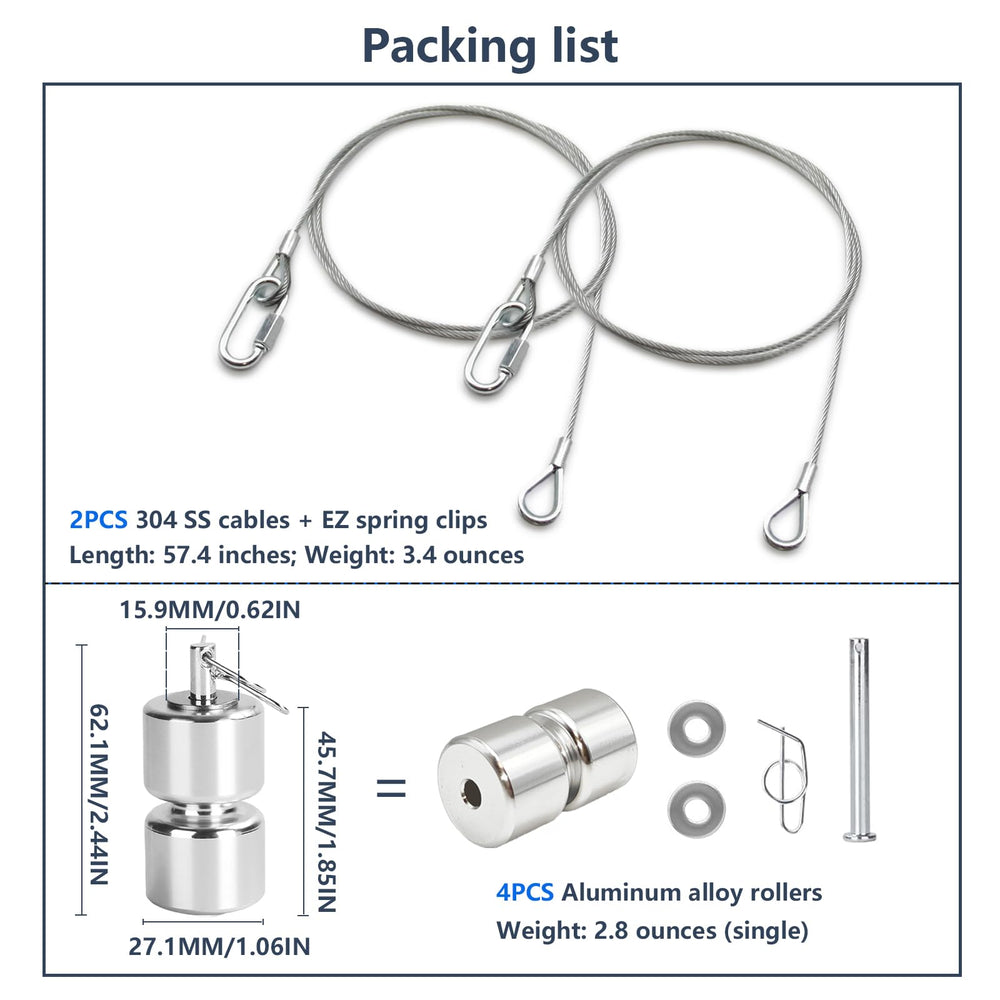 Automco EZ spring clip shown for quick, secure cable attachment.