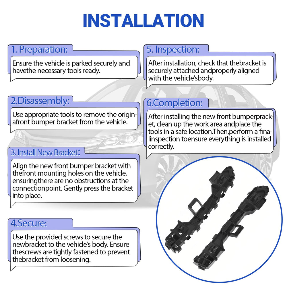 Automkt bumper bracket reduces vibration and helps steady mounting.