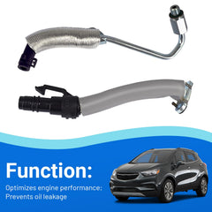 Automkt turbo oil feed pipe installation on Chevy Trax for simple maintenance.
