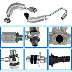 Automkt turbo oil feed pipe compatibility with GM small cars.