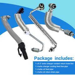Automkt turbo oil return drain pipe shown on Cruze Limited 2016.
