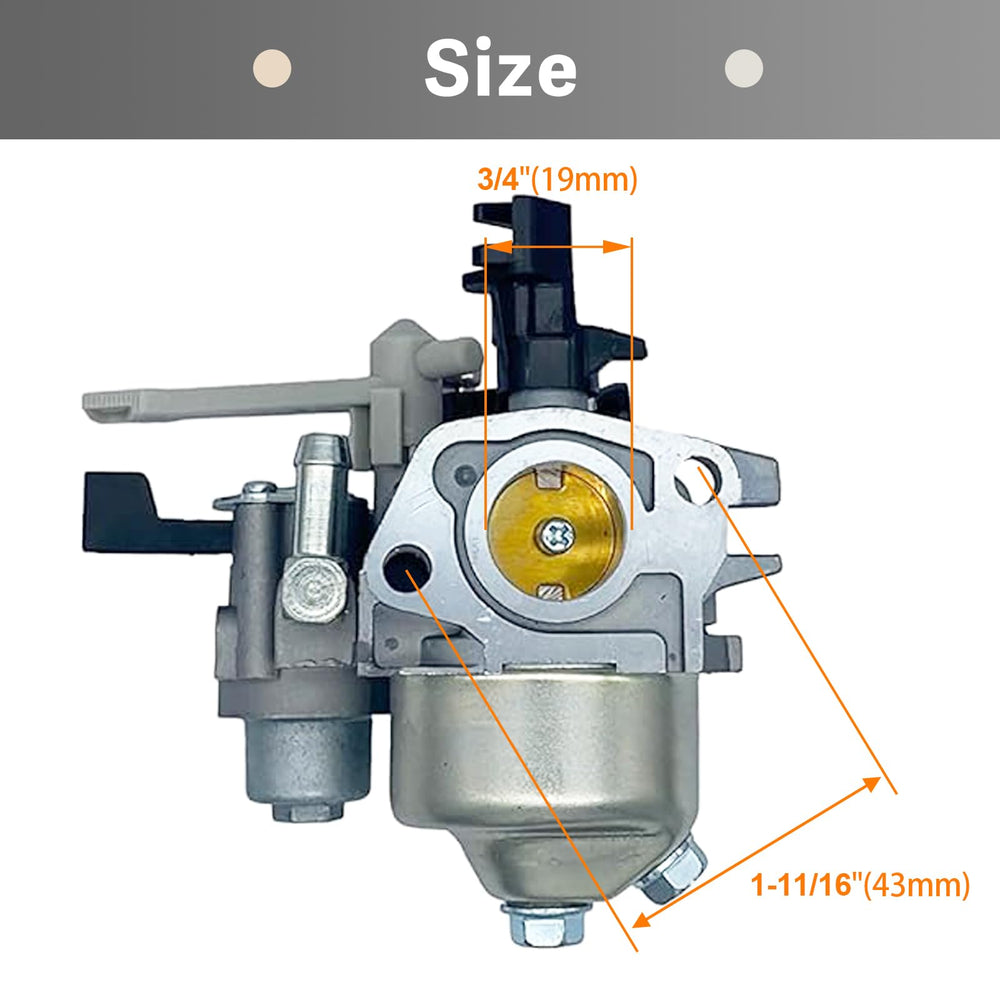 Automost HUAYI carburetor with fuel line and gaskets included for easy installation.