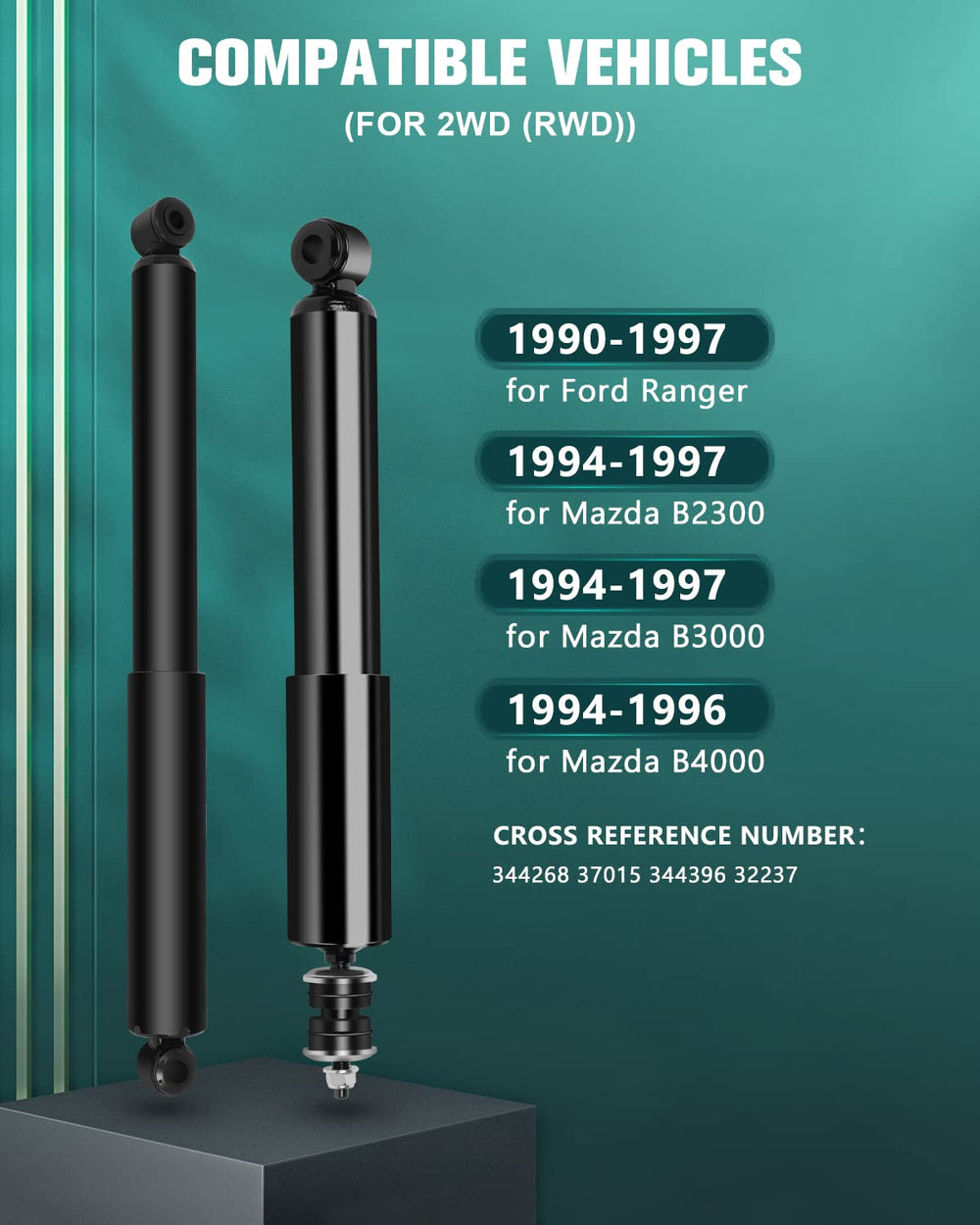 AUTOMUTO front shocks for Mazda B2300 offer quick, OE-fit replacement