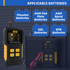 AUTOOL BT360 insulated clips prevent misconnection during tests.