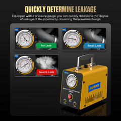 AUTOOL built-in air pump promotes faster smoke generation during testing