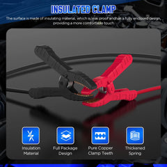 AUTOOL BT30 connection note aids safe power supply when the main battery is disconnected.
