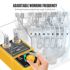 AUTOOL spark plug tester simulated engine test showing ignition performance visually