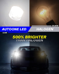 AutoOne 1156 LED bulb 6000K white brightness for safe reversing.