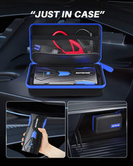AUTOONE 6000A EVA case keeps accessories organized and protected.