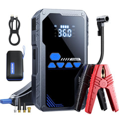 AUTOONE 8000A jump starter front view showing portable design for roadside starts