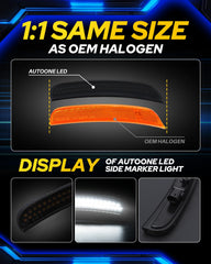 AUTOONE rear marker lights illuminated in sequence for clear signaling