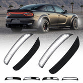 AUTOONE Dodge Charger front side-marker with smoked lens and sequential white LEDs