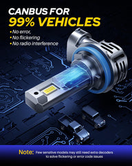 Autoone H11 LED bulb plug-n-play installation for quick upgrades