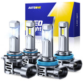 AUTOONE H11 9005 LED direct-fit bulbs enhance night visibility for fog lights