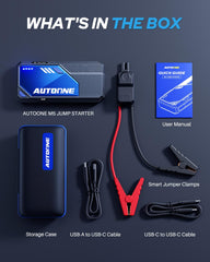 AUTOONE M5 portable jump pack for all gas and diesel engines.