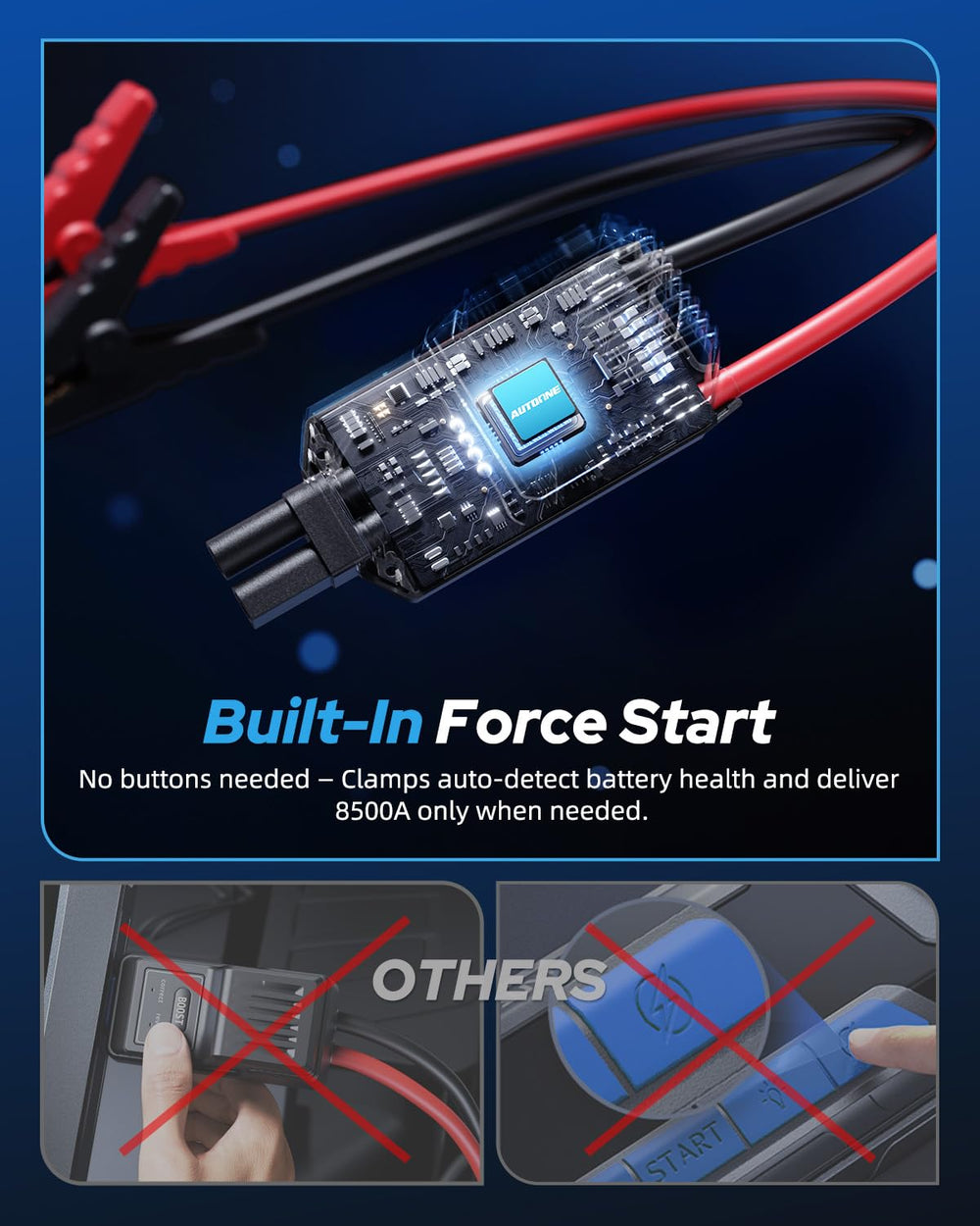 AUTOONE M5 USB-C port for fast input and output.