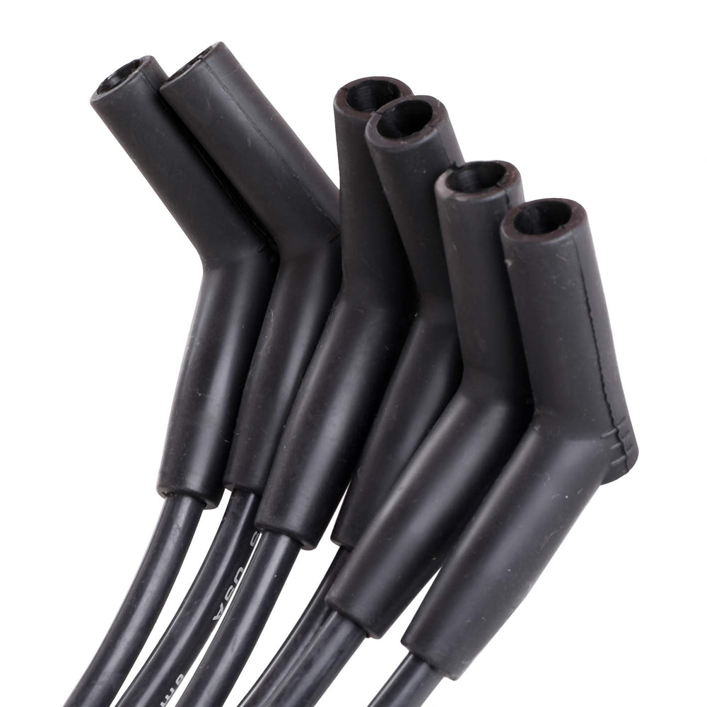 Autopart T ST-6093 8mm wires close-up highlighting durable silicone insulation for heat resistance.