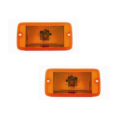 Auto Parts Avenue Jeep Wrangler turn signal light pair with amber lens for clear signaling