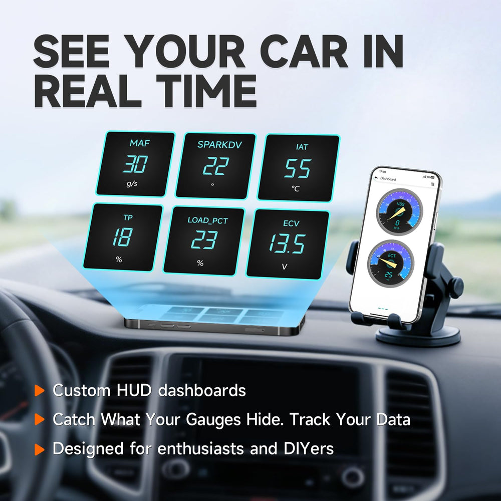 Autophix 3210 Pro customizable HUD for at-a-glance vehicle data