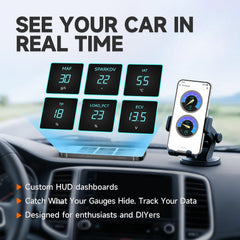Autophix 3210 Pro customizable HUD for at-a-glance vehicle data