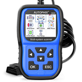 AUTOPHIX 5600P+ OBD2 scanner performing VAG diagnosis on screen