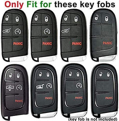 Autophone Jeep key fob cover in red, back view showing slim profile.