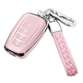 Autophone Toyota key fob cover in chalk pink case protects your remote
