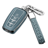 Autophone Toyota key fob cover storm blue protects against scratches during daily use