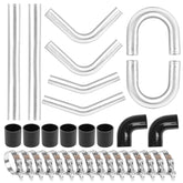 Autoptzxd 2.5-inch straight intercooler pipe, 23.62 inches, promotes consistent airflow under boost