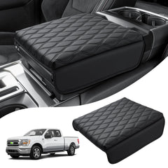 Autorder center console cover Napa leather close-up shows premium texture and protection